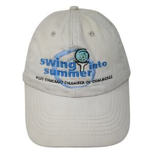 Swing Into Summer West Chicago Chamber Of Commerce Baseball Cap Beige OS AMC